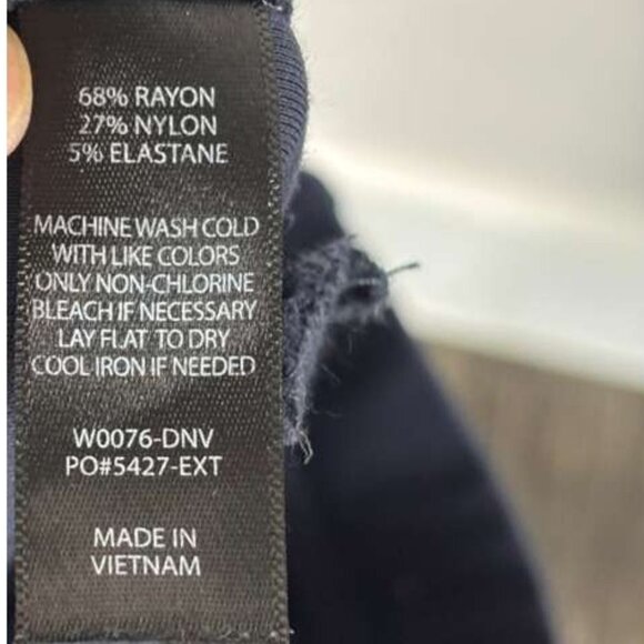 Visitor Poeta Moda Mens Long Sleeve Quarter Zip Sweater Blue Size Medium - Picture 9 of 12